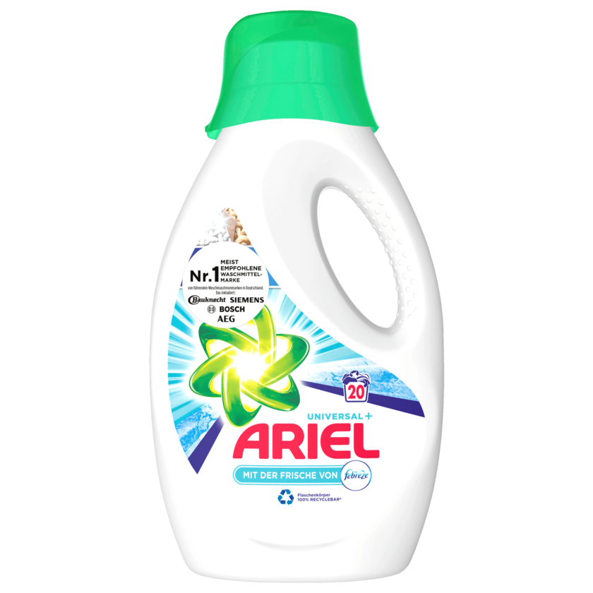 Ariel Universalwaschmittel mit der Frische von Febreze 1,1l, 20WL